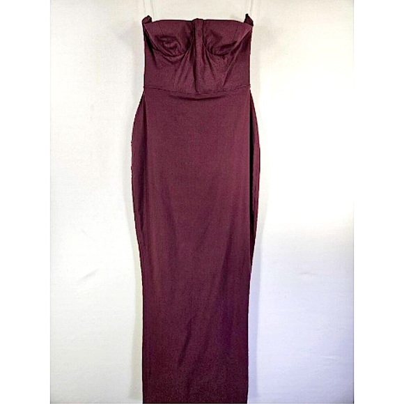 NEW House of CB shoulderless maxi dress Size S #1632 - Picture 5 of 9